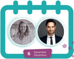 Calendar icon with panelist picture - Dec 6